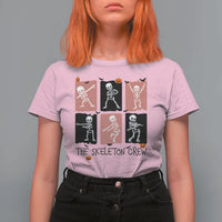 Funny The Skeleton Crew T Shirt For Women Dancing Skeletons Halloween For Boys Girl Kids - Wonder Print Shop