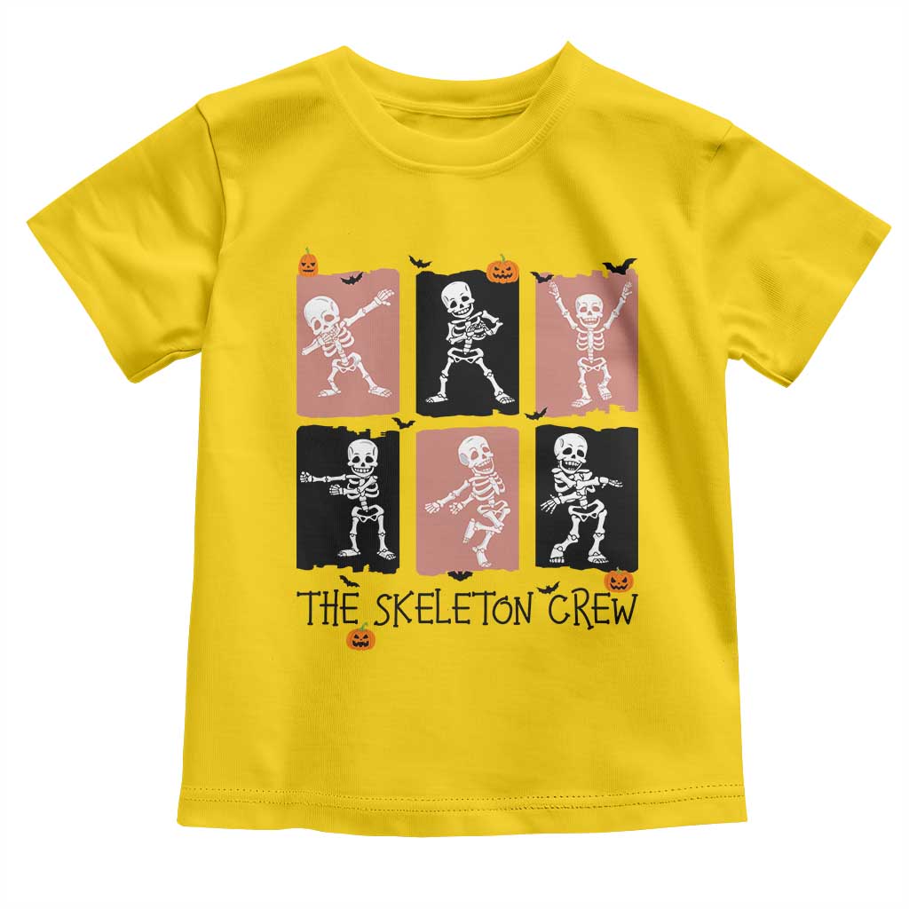 Funny The Skeleton Crew Toddler T Shirt Dancing Skeletons Halloween For Boys Girl Kids - Wonder Print Shop