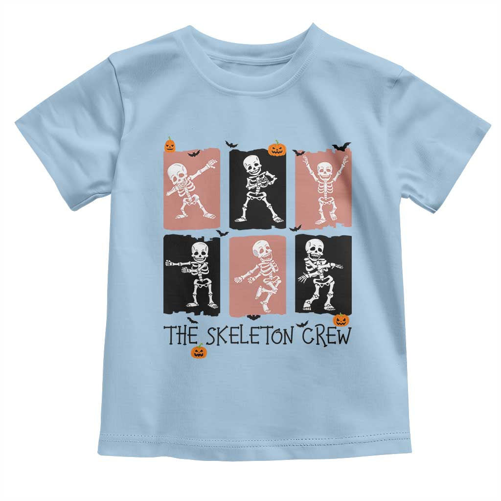 Funny The Skeleton Crew Toddler T Shirt Dancing Skeletons Halloween For Boys Girl Kids - Wonder Print Shop
