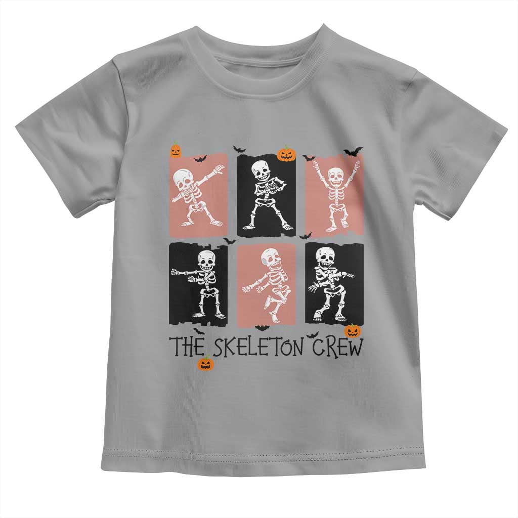 Funny The Skeleton Crew Toddler T Shirt Dancing Skeletons Halloween For Boys Girl Kids - Wonder Print Shop