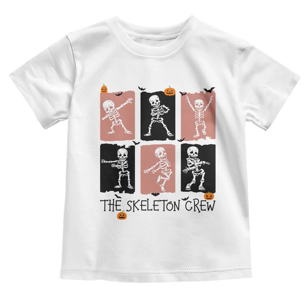 Funny The Skeleton Crew Toddler T Shirt Dancing Skeletons Halloween For Boys Girl Kids - Wonder Print Shop
