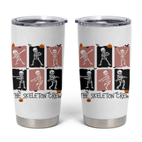 Funny The Skeleton Crew Tumbler Cup Dancing Skeletons Halloween For Boys Girl Kids