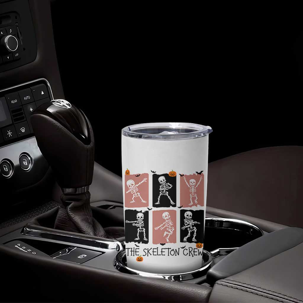 Funny The Skeleton Crew Tumbler Cup Dancing Skeletons Halloween For Boys Girl Kids