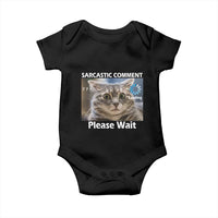 Sarcastic Comment Loading Please Wait Baby Onesie Funny Cat Meme Gift - Wonder Print Shop
