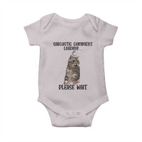 Funny Cat Meme Sarcastic Baby Onesie Sarcastic Comment Loading - Wonder Print Shop