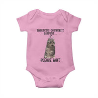 Funny Cat Meme Sarcastic Baby Onesie Sarcastic Comment Loading - Wonder Print Shop