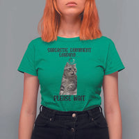 Funny Cat Meme Sarcastic T Shirt For Women Sarcastic Comment Loading - Wonder Print Shop