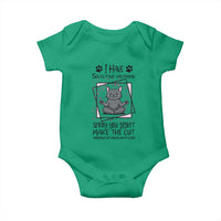 Funny Cat Baby Onesie I Have Selective Hearing - Wonder Print Shop