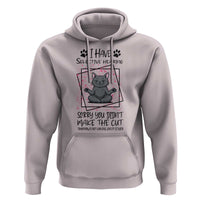 Funny Cat Hoodie I Have Selective Hearing - Wonder Print Shop