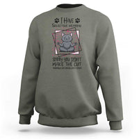 Funny Cat Sweatshirt I Have Selective Hearing - Wonder Print Shop