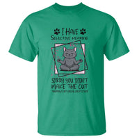 Funny Cat T Shirt I Have Selective Hearing - Wonder Print Shop