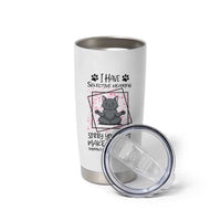 Funny Cat Tumbler Cup I Have Selective Hearing