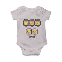 Funny Cat Office Mood Baby Onesie I Always Give 100% At Work Quote - Wonder Print Shop