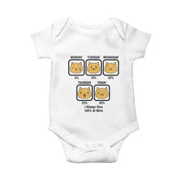 Funny Cat Office Mood Baby Onesie I Always Give 100% At Work Quote - Wonder Print Shop
