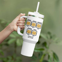 Funny Cat Office Mood Tumbler With Handle I Always Give 100% At Work Quote