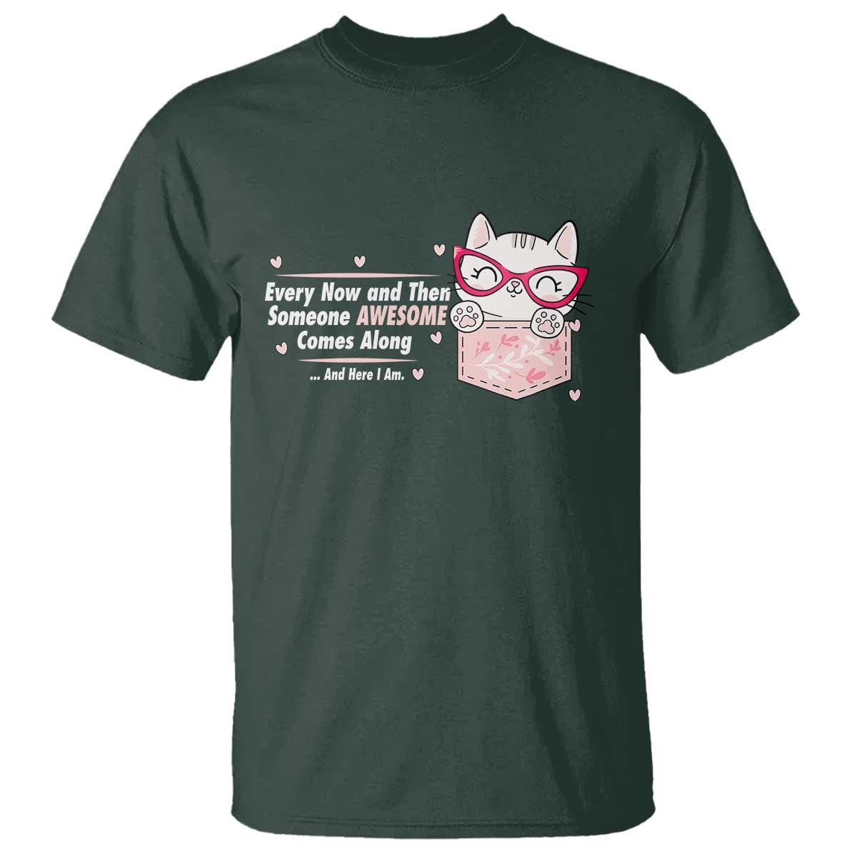 Funny Sarcastic T Shirt Every Now And Then Someone Awsome - Wonder Print Shop