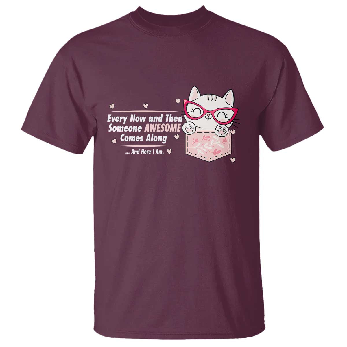 Funny Sarcastic T Shirt Every Now And Then Someone Awsome - Wonder Print Shop