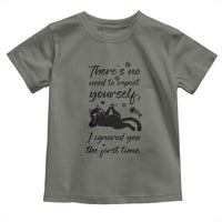 Sarcasm Humor Cat Attitude Toddler T Shirt Ignored You The First Time - Wonder Print Shop