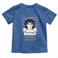 Funny Black Cat Quote Toddler T Shirt Free Hugs Just Kidding Do Not Touch Me - Wonder Print Shop
