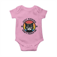 Black Cat Lovers Baby Onesie Free Hugs Just Kidding Do Not Touch Me Gift - Wonder Print Shop