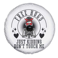 Funny Skeleton Sarcastic Gift Spare Tire Cover Free Hugs Do Not Touch Me - Wonder Print Shop