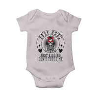 Funny Skeleton Sarcastic Gift Baby Onesie Free Hugs Do Not Touch Me - Wonder Print Shop