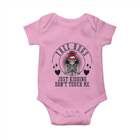 Funny Skeleton Sarcastic Gift Baby Onesie Free Hugs Do Not Touch Me - Wonder Print Shop