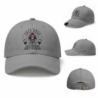 Funny Skeleton Sarcastic Gift Baseball Cap Free Hugs Do Not Touch Me