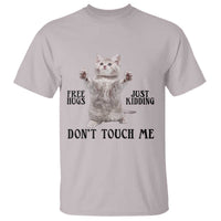 Free Hugs Do Not Touch Me T Shirt Funny Cat Meme - Wonder Print Shop