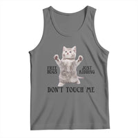 Free Hugs Do Not Touch Me Tank Top Funny Cat Meme - Wonder Print Shop