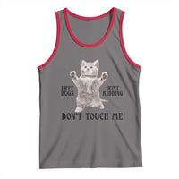 Free Hugs Do Not Touch Me Tank Top Funny Cat Meme - Wonder Print Shop