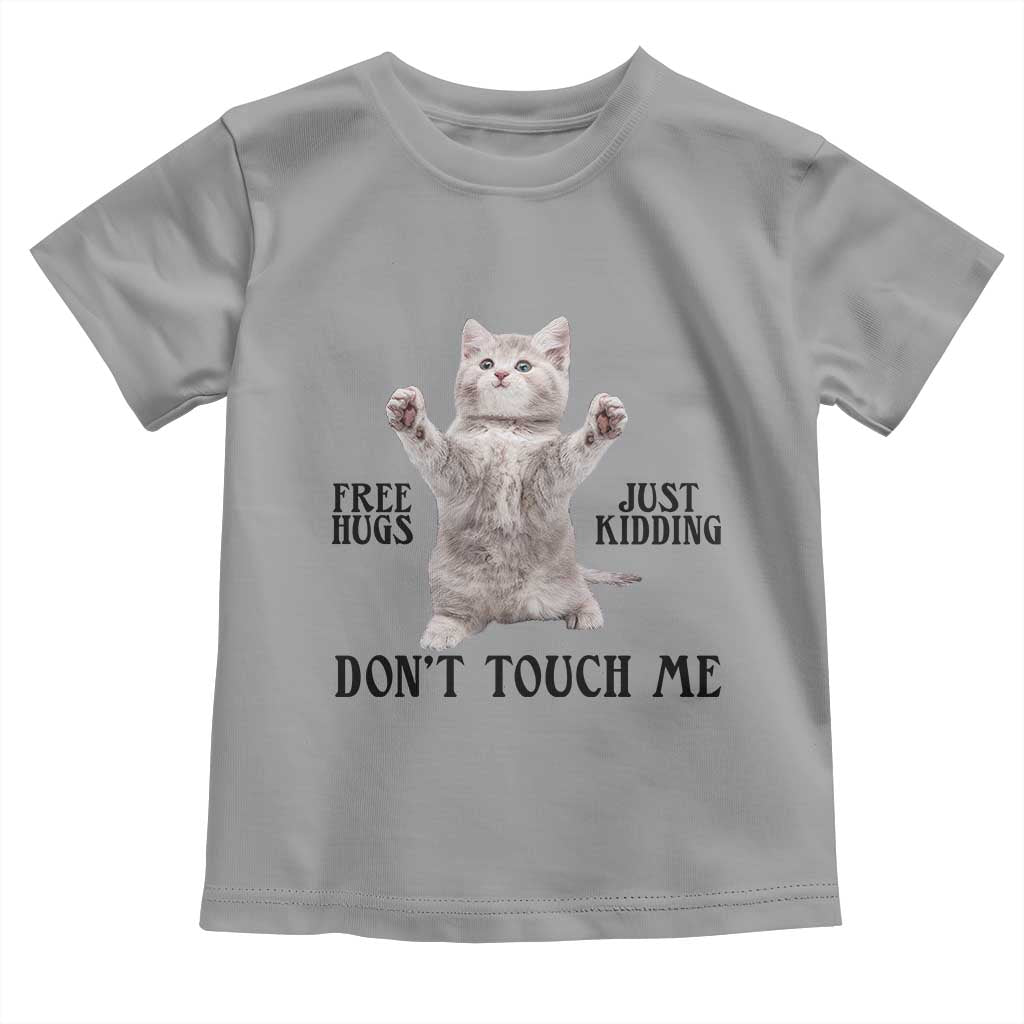 Free Hugs Do Not Touch Me Toddler T Shirt Funny Cat Meme - Wonder Print Shop