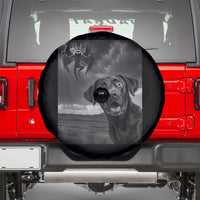 Funny Labrador Selfie With Mothman Spare Tire Cover Cryptid Gift - Wonder Print Shop