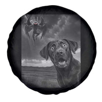 Funny Labrador Selfie With Mothman Spare Tire Cover Cryptid Gift - Wonder Print Shop