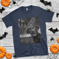 Funny Labrador Selfie With Mothman T Shirt Cryptid Gift - Wonder Print Shop