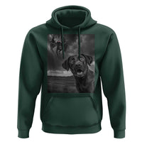 Funny Labrador Selfie With Mothman Hoodie Cryptid Gift - Wonder Print Shop