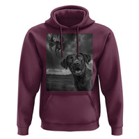 Funny Labrador Selfie With Mothman Hoodie Cryptid Gift - Wonder Print Shop