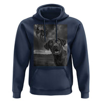 Funny Labrador Selfie With Mothman Hoodie Cryptid Gift - Wonder Print Shop
