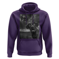 Funny Labrador Selfie With Mothman Hoodie Cryptid Gift - Wonder Print Shop