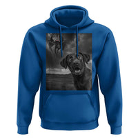 Funny Labrador Selfie With Mothman Hoodie Cryptid Gift - Wonder Print Shop
