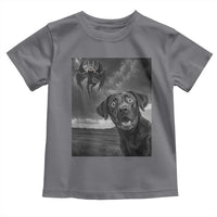 Funny Labrador Selfie With Mothman Toddler T Shirt Cryptid Gift - Wonder Print Shop
