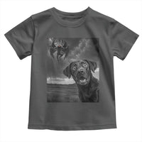 Funny Labrador Selfie With Mothman Toddler T Shirt Cryptid Gift - Wonder Print Shop