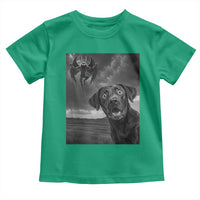 Funny Labrador Selfie With Mothman Toddler T Shirt Cryptid Gift - Wonder Print Shop
