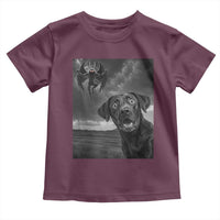 Funny Labrador Selfie With Mothman Toddler T Shirt Cryptid Gift - Wonder Print Shop
