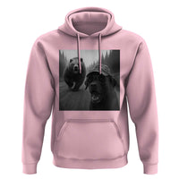 Funny Labrador Selfie With Bear Hoodie Dog Lover Gift - Wonder Print Shop