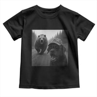 Funny Labrador Selfie With Bear Toddler T Shirt Dog Lover Gift - Wonder Print Shop