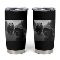 Funny Labrador Selfie With Bear Tumbler Cup Dog Lover Gift - Wonder Print Shop