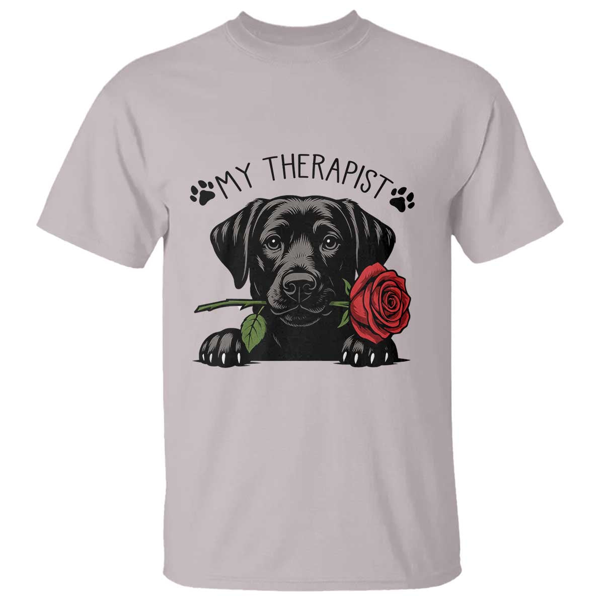 Black Labrador Retriever Is My Therapist T Shirt Dog Lover Gift - Wonder Print Shop