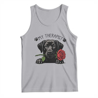 Black Labrador Retriever Is My Therapist Tank Top Dog Lover Gift - Wonder Print Shop