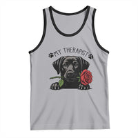 Black Labrador Retriever Is My Therapist Tank Top Dog Lover Gift - Wonder Print Shop